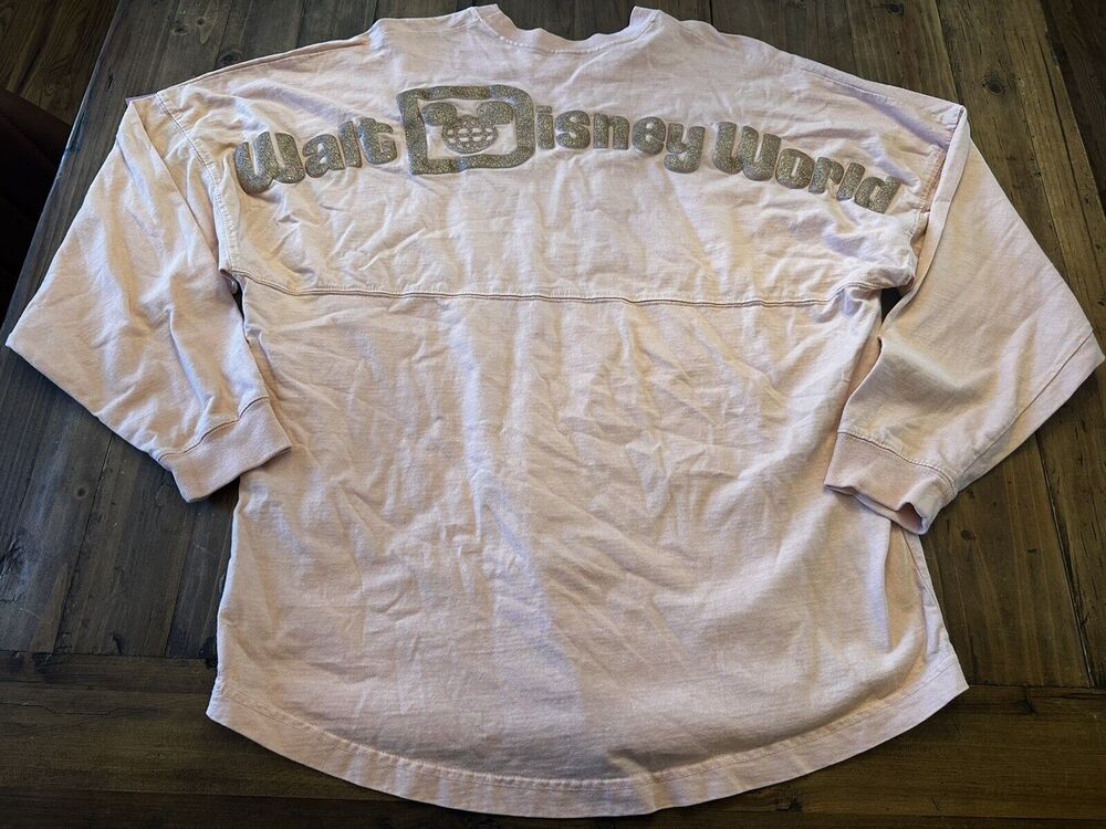 Disney Parks Walt Disney World Adult Spirit Jersey Long Sleeve Pink Size Medium